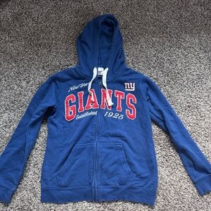 Blue and Red New York Giants Sweatshirt with Team Logo